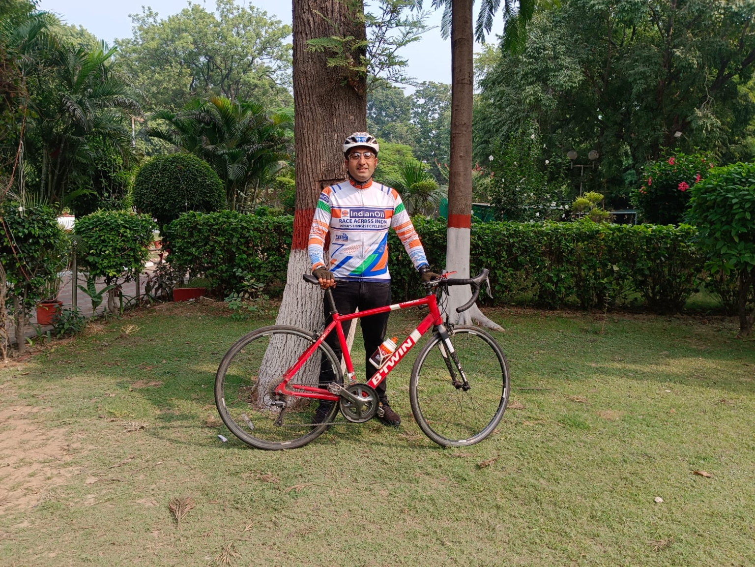 सुमेर बंसल ने अल्ट्रा साइकिलिंग रेस में लिया हिस्सा