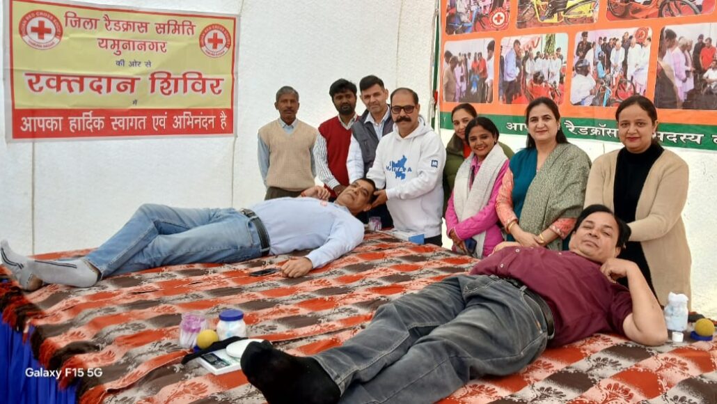 Blood donation camp organized