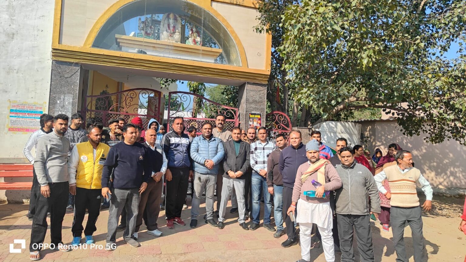 भाजपा नेताओं ने मनीमाजरा के मंदिर में तोड़फोड़ की कार्यवाई रुकवाई Manimajra temple