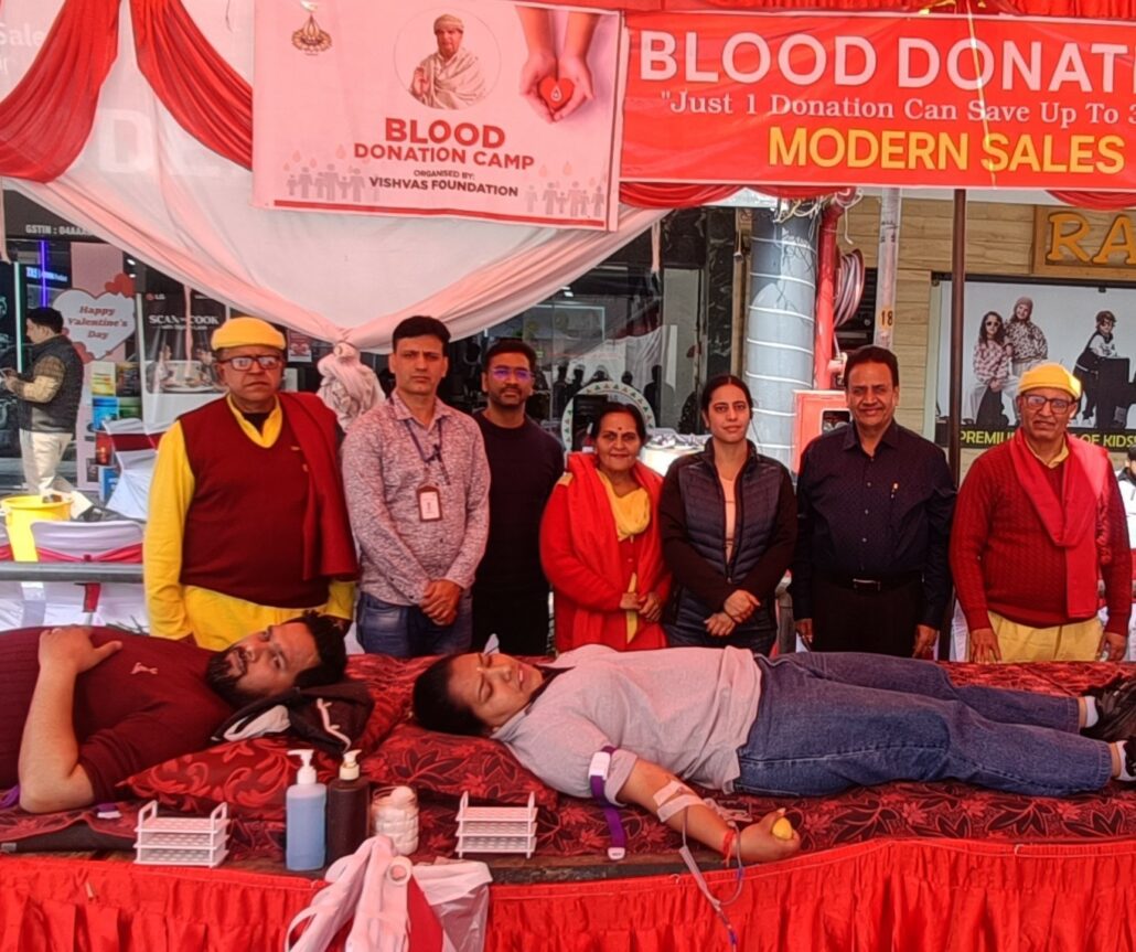 स्वर्गीय गीता देवी जी की याद में सेक्टर 22बी चंडीगढ़ में हुआ 62 यूनिट्स रक्त एकत्र Geeta Devi ji