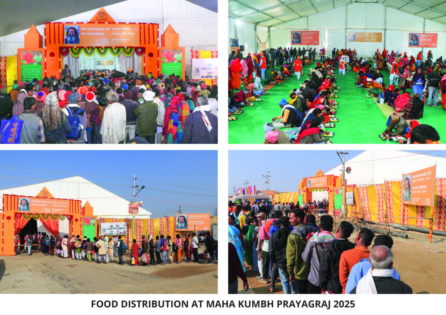 महाकुंभ में त्रिवेणी संगम के पास विश्व मानव रूहानी केंद्र Spiritual Center