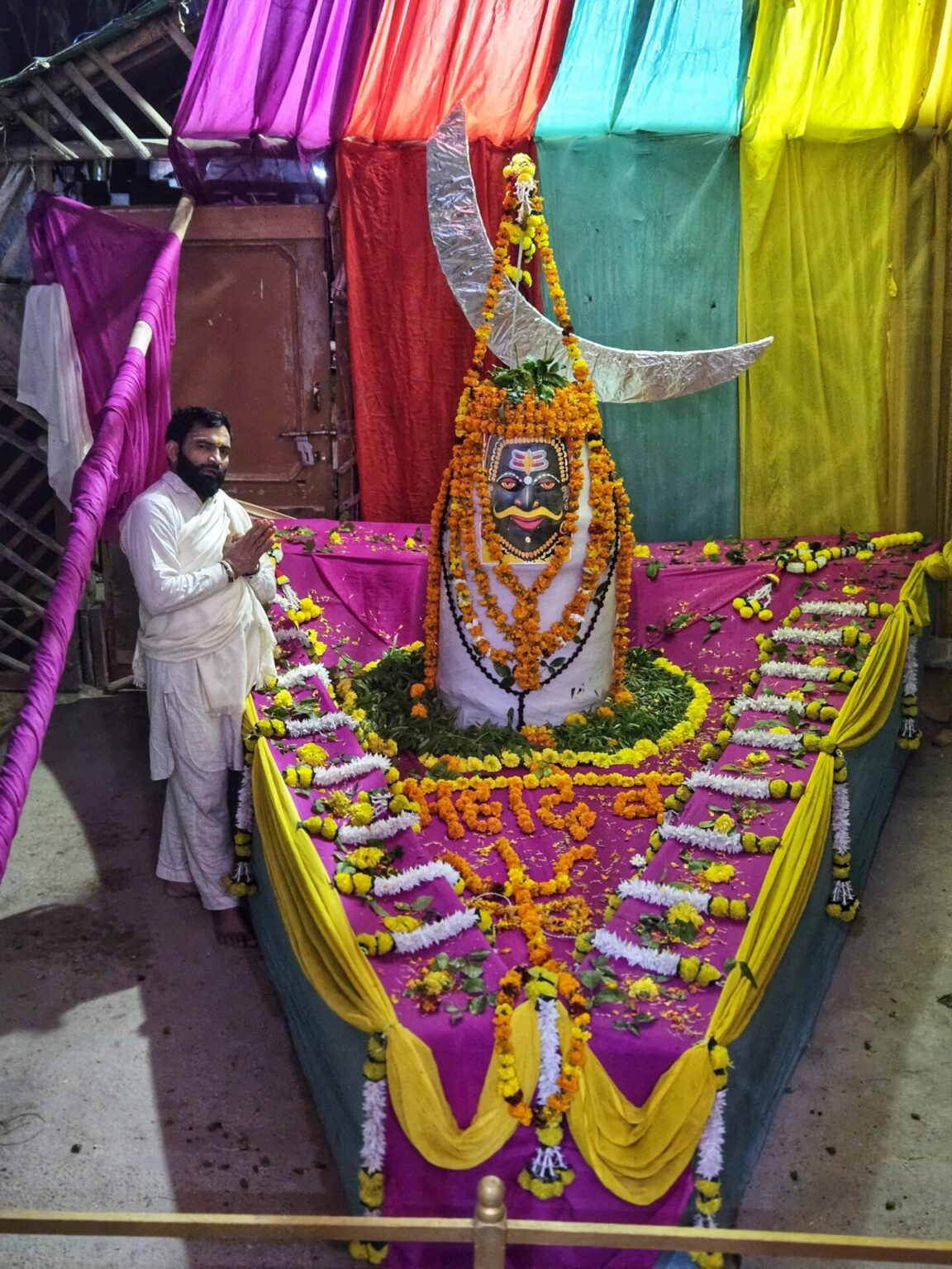 बारह बॉय आठ फुट बनाई महाकाल की इंस्टॉलेशन installation