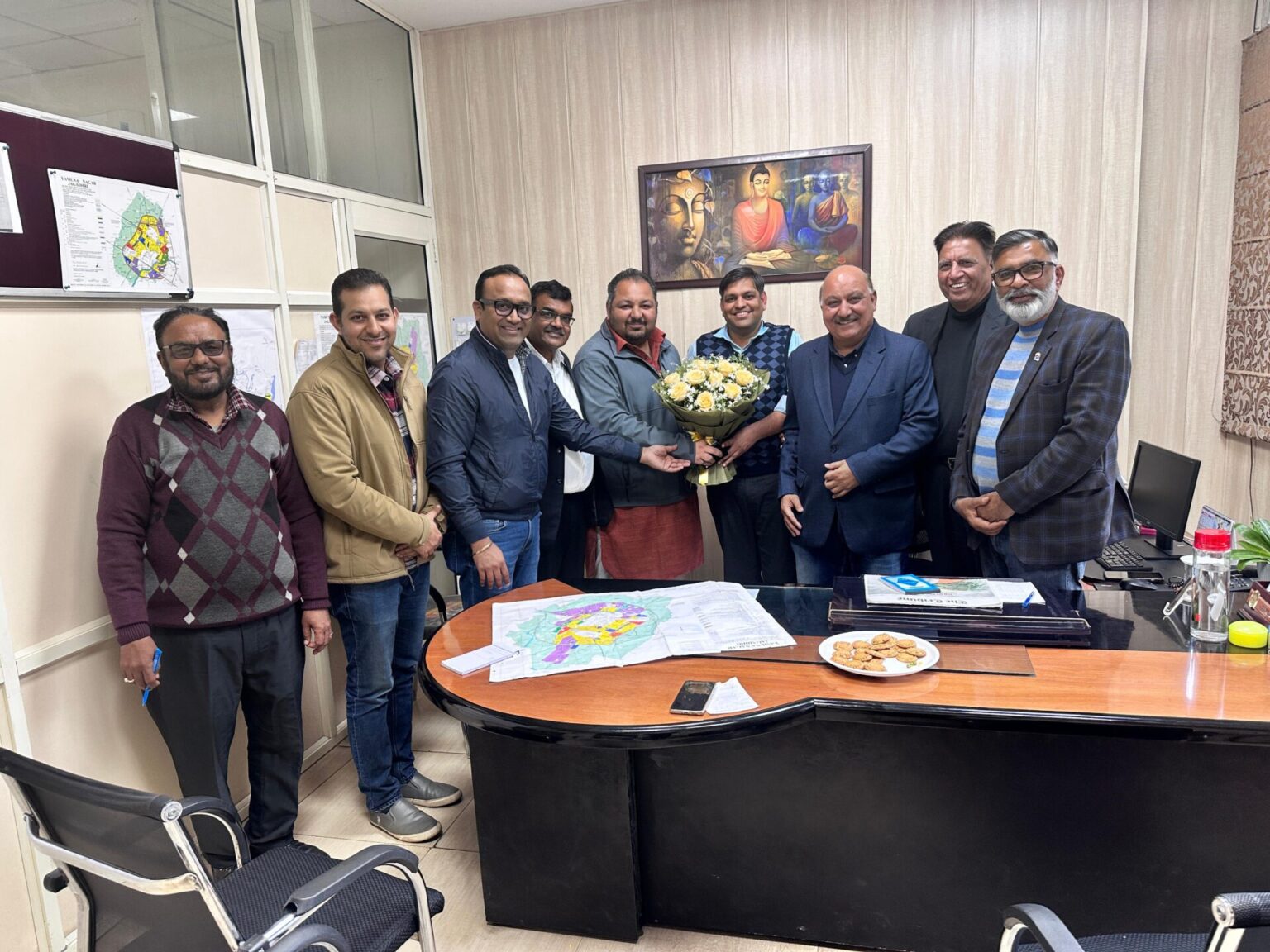 हरियाणा CCI और जिला नगर योजनाकार  के साथ सफल बैठक हुई CCI