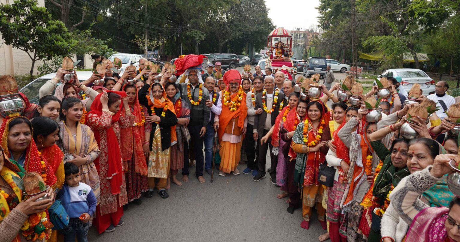 56वें वार्षिक मूर्ति स्थापना समारोह में साप्ताहिक श्रीमद्भागवत कथा का शुभारंभ 56th annual