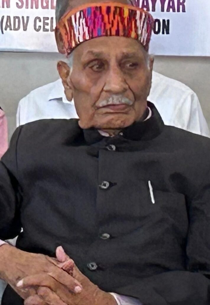 भाजपा के वयोवृद्ध नेता व पूर्व जिला अध्यक्ष बी के नैयर का निधन Late BK Nair