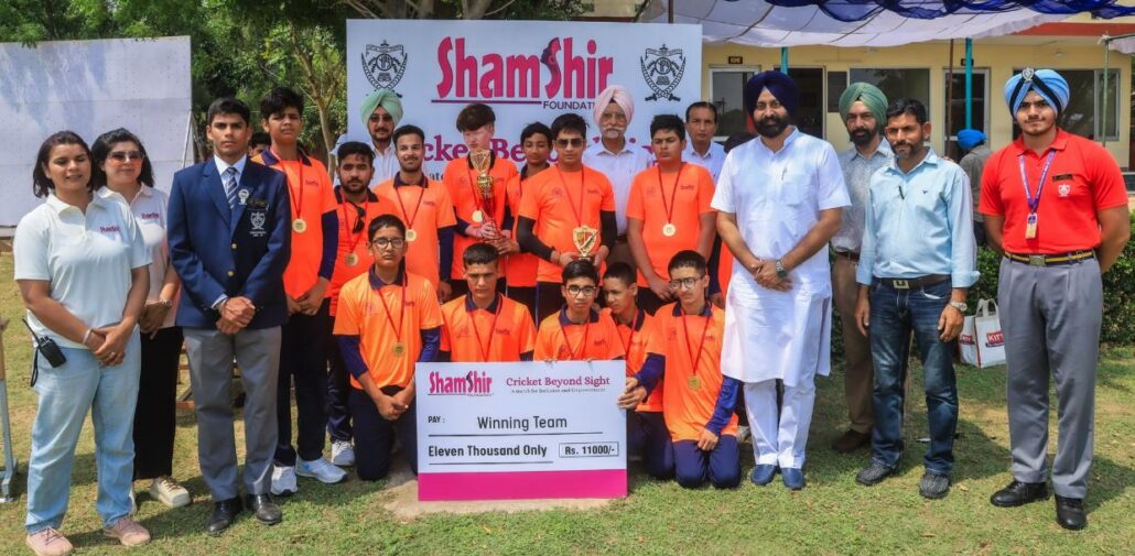 “क्रिकेट बियॉन्ड साइट” टूर्नामेंट में नितिन ने मचाया धमाल “Cricket Beyond Sight”