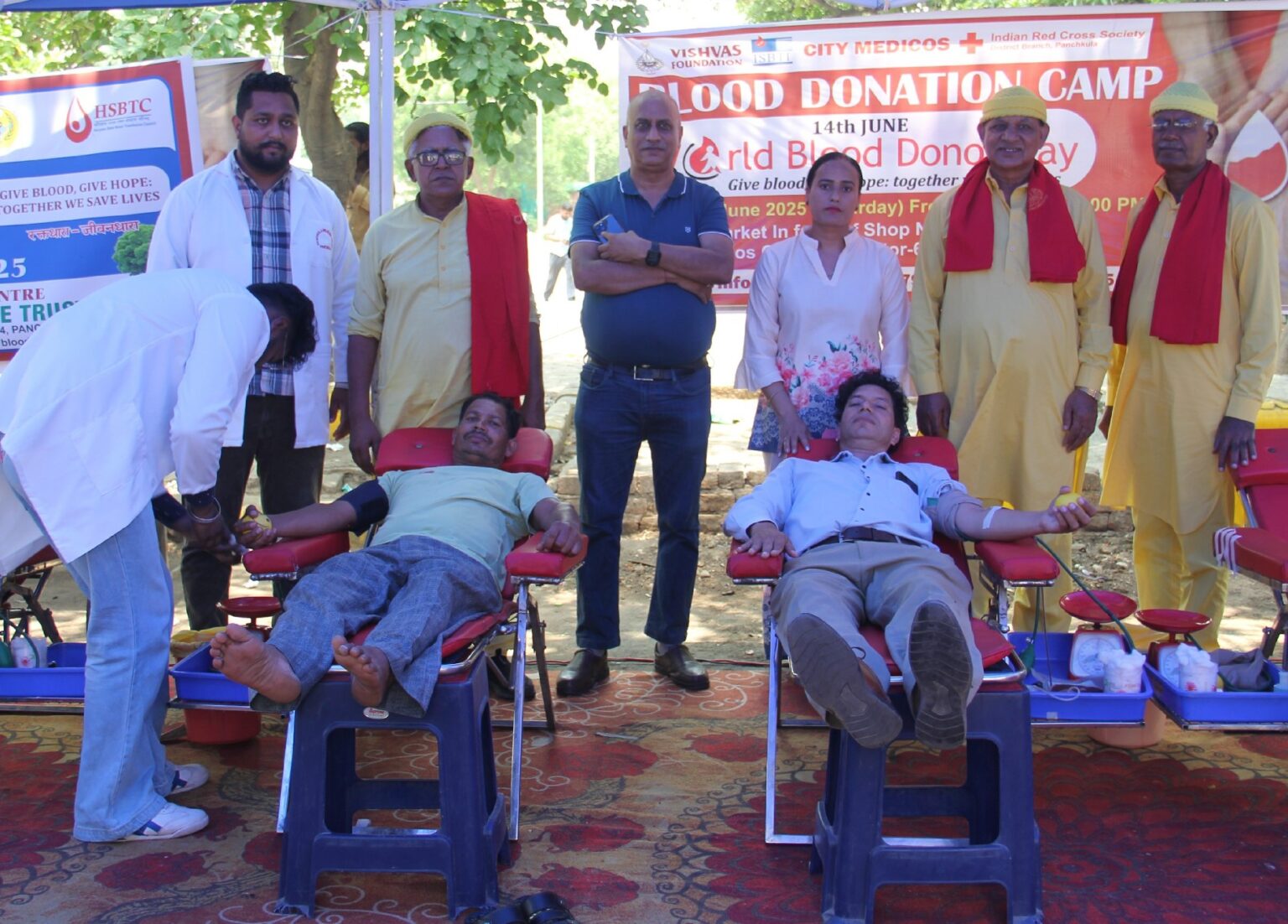 विश्व रक्तदाता दिवस के उपलक्ष्य पर पंचकूला में हुआ 67 यूनिट्स रक्त एकत्र 67 units of blood